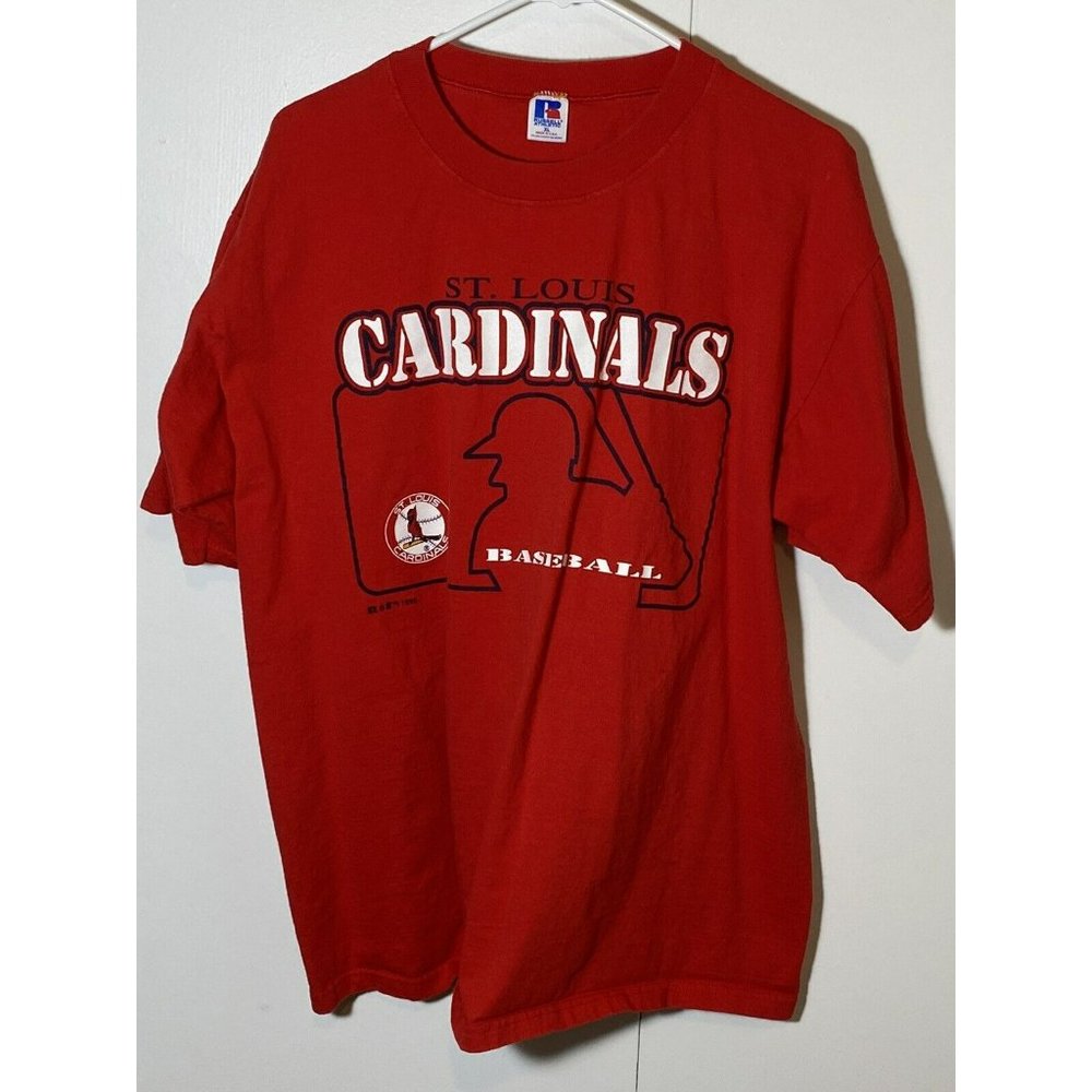 VTG 1996 St Louis Cardinals Men’s Size XL Shirt MLB Baseball Russell Athletic